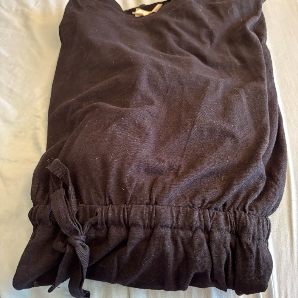 Caslon Classic Black Cotton Dress